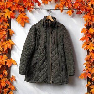 Marc New York Andrew Marc Quilted Women’s Hooded Coat-Size‎ L